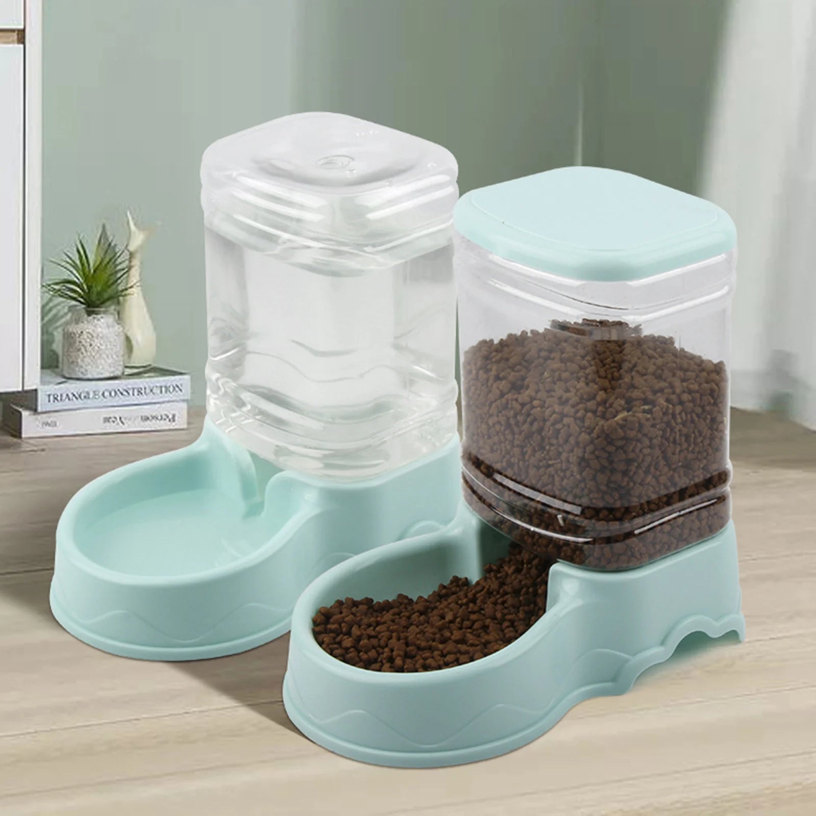 3.5L Automatic Pet Feeder Water Food Dispenser for Dogs And Cats Small Medium Large - Pet Drinking Dish Travel Supply