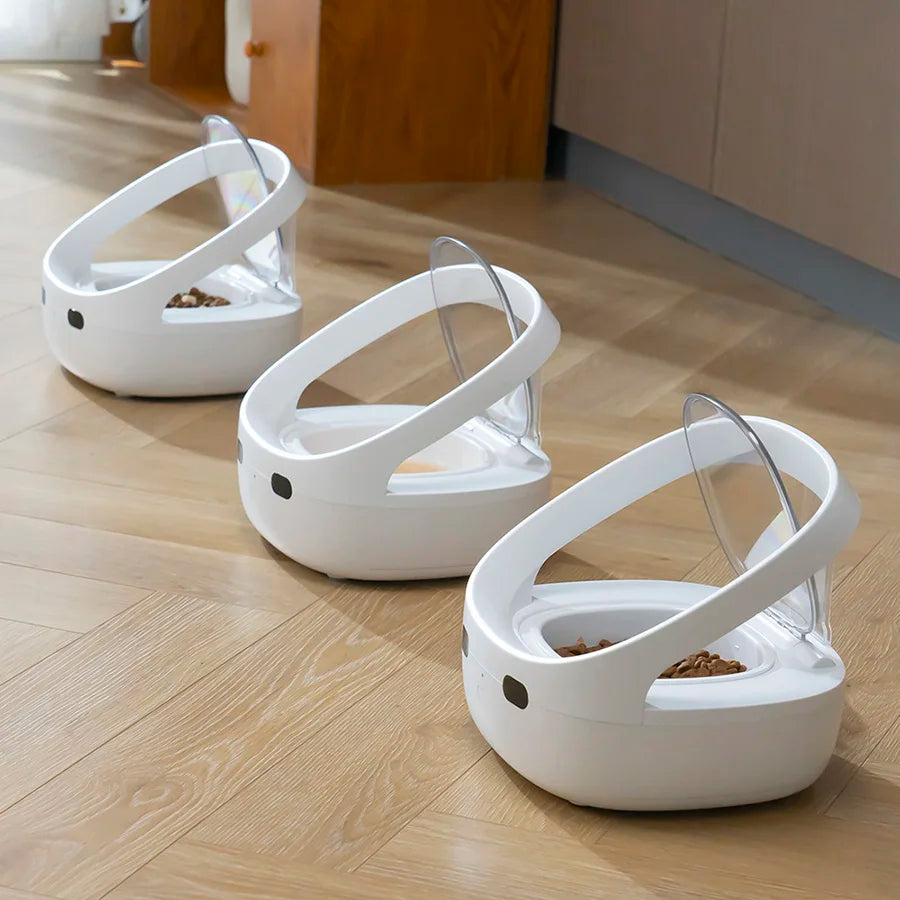 Petoneer NutriCare Multi-Pet Feeder for Cats And Dogs with App Global Version Smart Pet Feeder Plastic Material No Battery Included