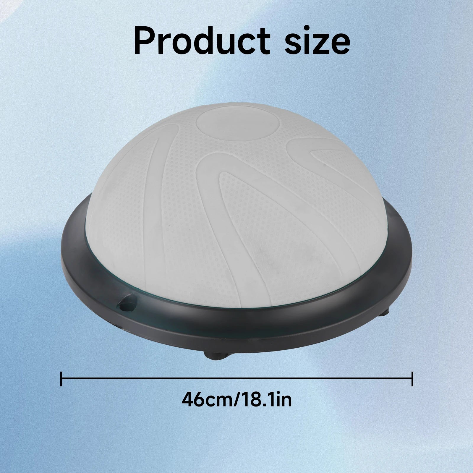 1pc Yoga Balance Ball Wave Speed Ball Half Round Foot Balance Ball Thickened Explosion-proof Yoga Ball Fitness Core Weight Loss