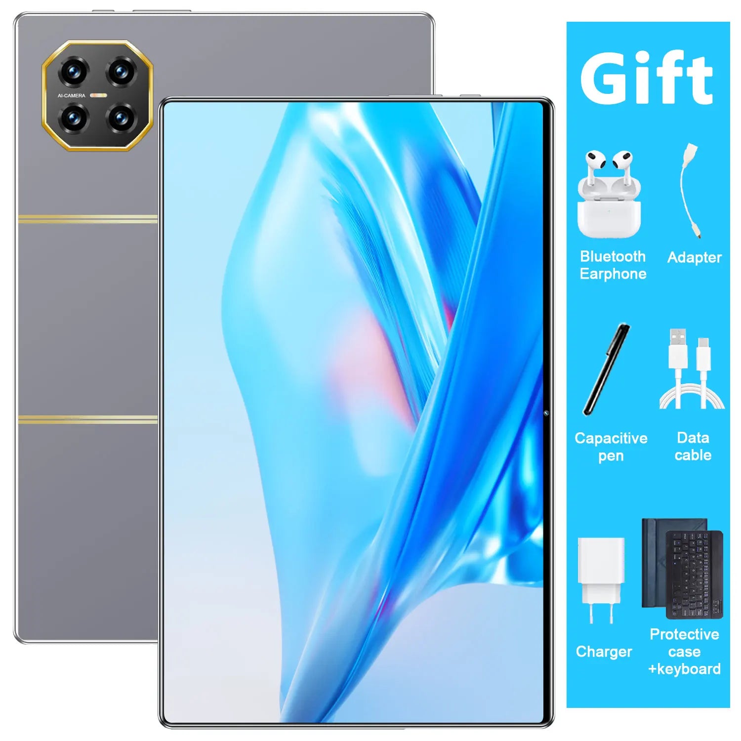 2025 Global New 10.36 inch tablet Android 13 mate13 Pro 16GB 1TB Snapdragon 8 Gen2 4KHD 5G WIFI Bluetooth WPS 20000mAh tablets