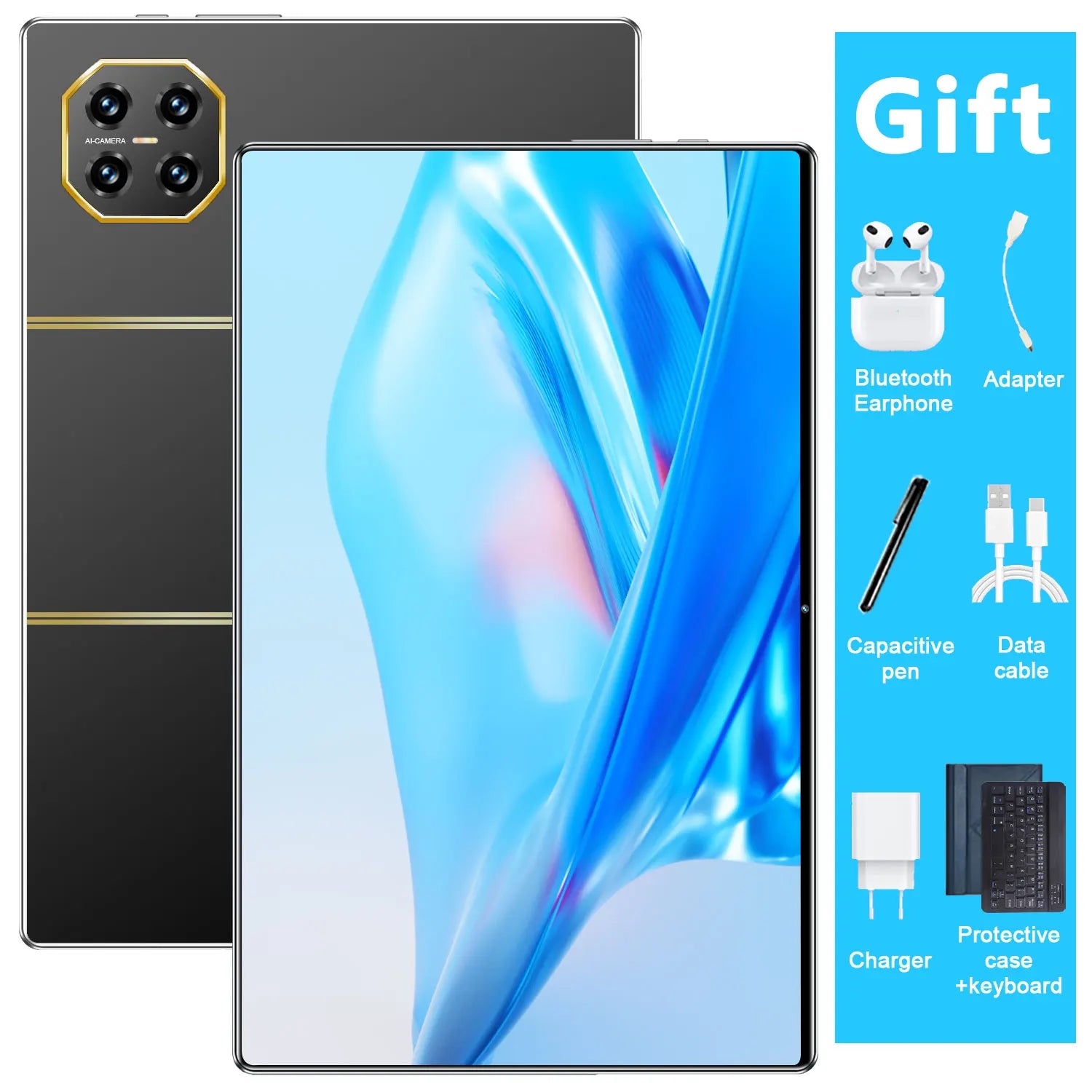 2025 Global New 10.36 inch tablet Android 13 mate13 Pro 16GB 1TB Snapdragon 8 Gen2 4KHD 5G WIFI Bluetooth WPS 20000mAh tablets